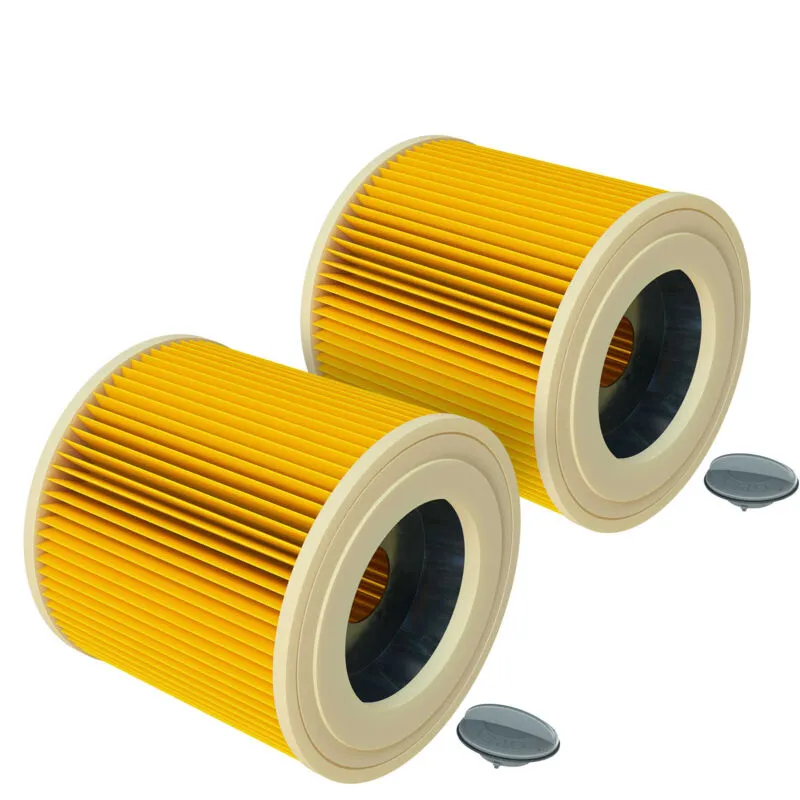 Vhbw - 2x filtro cartucce compatibile con aspirapolvere aspiraliquidi Kärcher NT27/1, se 4001, se 4002, VC6000, wd 2.200, wd 2500 m como 6.414-552.0