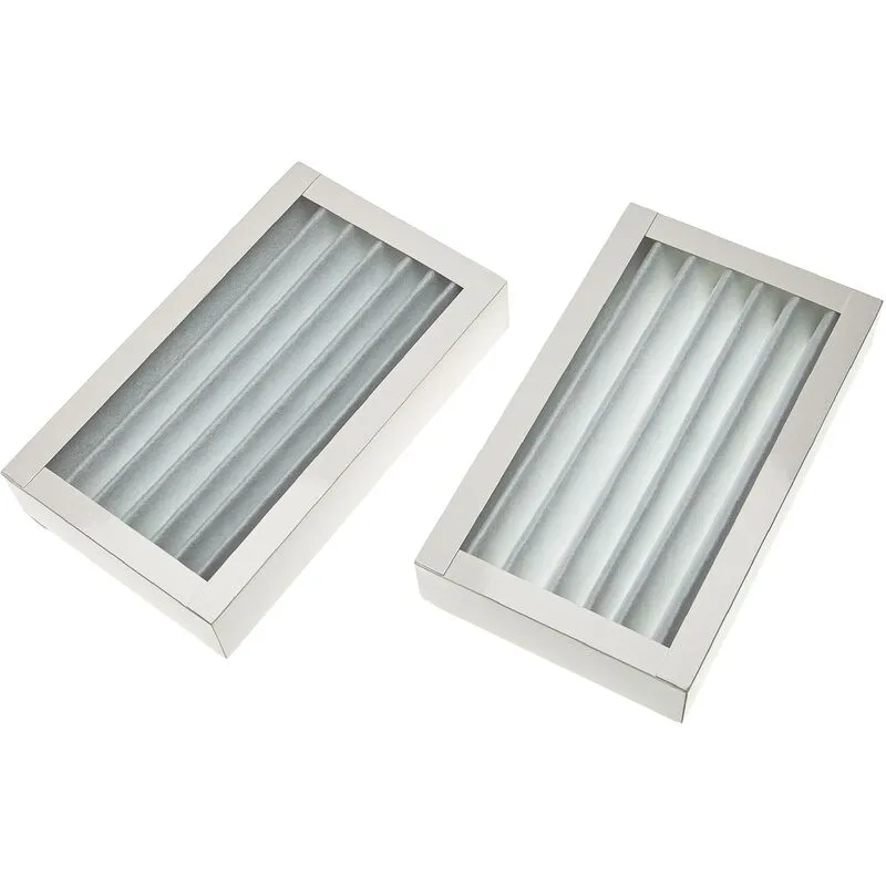 Vhbw - 2x filtro G4 compatibile con Zehnder ComfoAir 150 Flat dispositivo di ventilazione - Set di filtri, 25 x 15 x 9 cm bianco