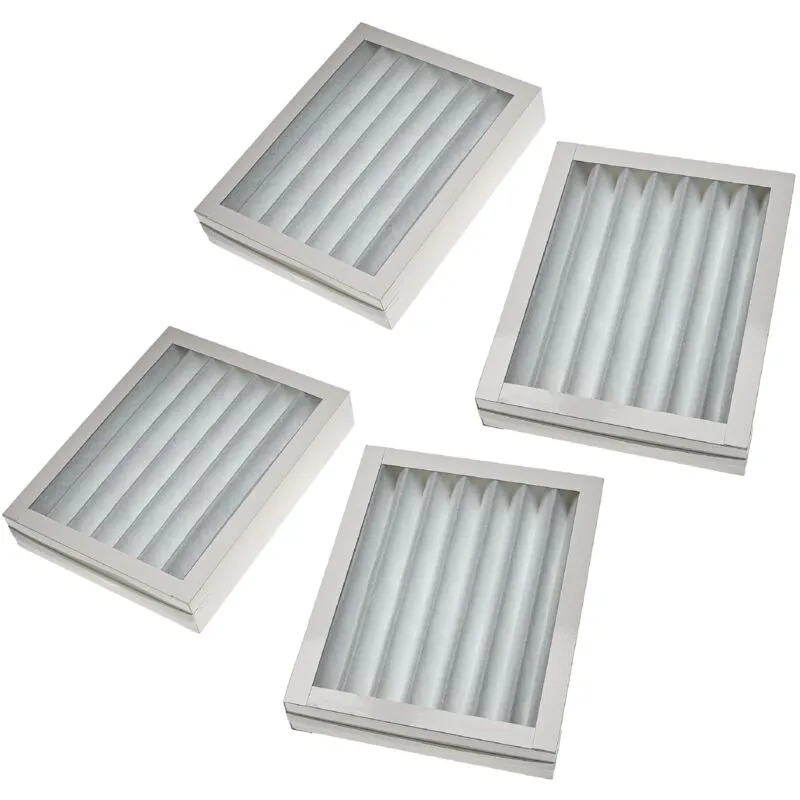 4x filtro G4 sostituisce Paul 524000040 per dispositivo di ventilazione - Set di filtri, 25 x 20 x 4,5 cm bianco - Vhbw