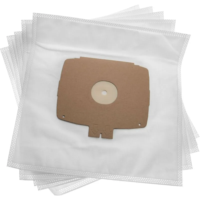 5x sacchetto compatibile con Electro Helios z 355 aspirapolvere - in microfibra, 30,1cm x 30.35cm, bianco - Vhbw