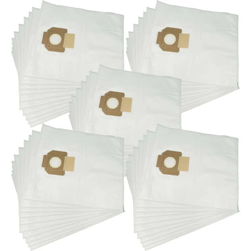 50x sacchetti compatibile con Nilfisk Alto Attix 350-01, Attix 360-11, Attix 360-21, Centix 60 aspirapolvere - in microfibra, bianco - Vhbw