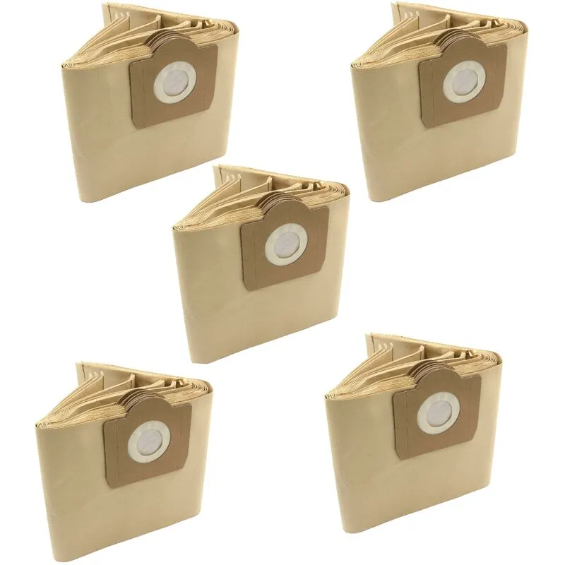50x sacchetti compatibile con Rowenta ru 17 / RU17, ru 18 / RU18, ru 19 / RU19, ru 2 / RU2, ru 20 / RU20 aspirapolvere - in carta, color sabbia - Vhbw