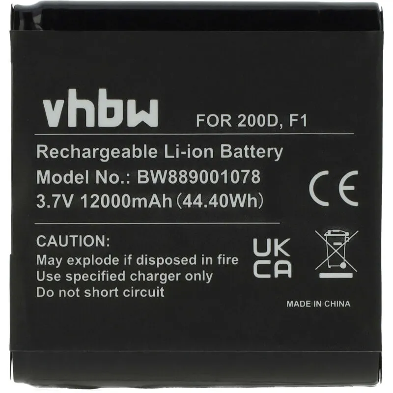 Vhbw - batteria compatibile con Pure Sensia 200D Connect, 200D digital radio (12000mAh, 3,7V, Li-Ion)