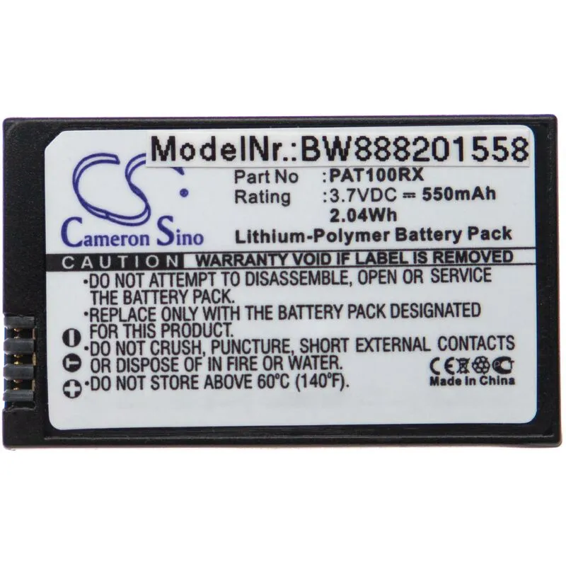 Batteria sostituisce Parrot PF070238, PF070071, MCSAS00314, MCSAS00319 per drone quadricottero multicottero (550mAh, 3,7V, Li-Poly) - Vhbw