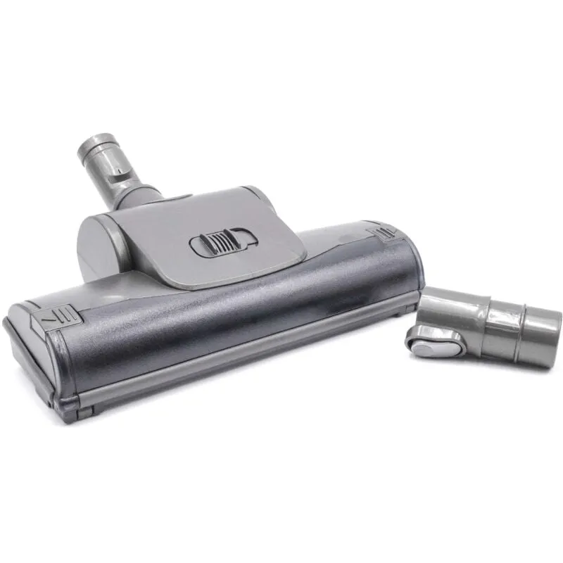 vhbw bocchetta spazzola 28cm compatibile con Dyson attacco + adattatore, grigio con aspirapolvere turbo-aspirapolvere- attacco rotondo 32mm,