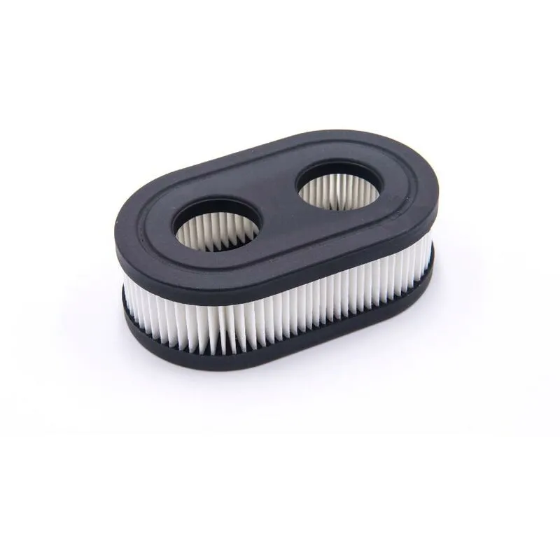 Vhbw - Filtro dell'aria in carta di ricambio 11,1 x 6,7 x 3,4cm nero, bianco compatibile con tosaerba Briggs & Stratton 09P702-0013-H1, 09P702-0014-H1