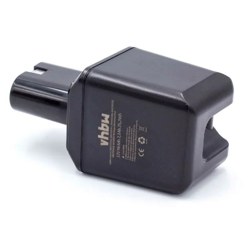 Vhbw - NiMH Batteria 2100mAh (12V) compatibile con utensile elettrico Bosch Batteria 12V Serie-PSR Prima Generazione 2 607 335 180, 2 607 335 021, 2
