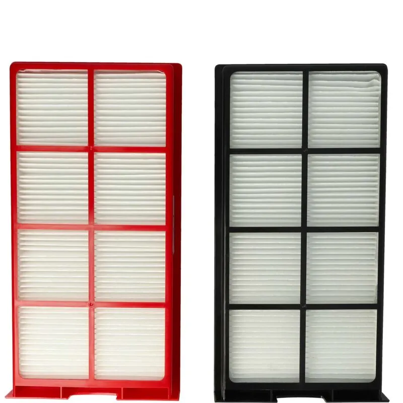 vhbw set di 2x filtri sostituisce Zehnder 8717573476751 per sistema di ventilazione - Filtri G4 / F7, 29 x 15 x 5 cm, bianco / rosso / nero