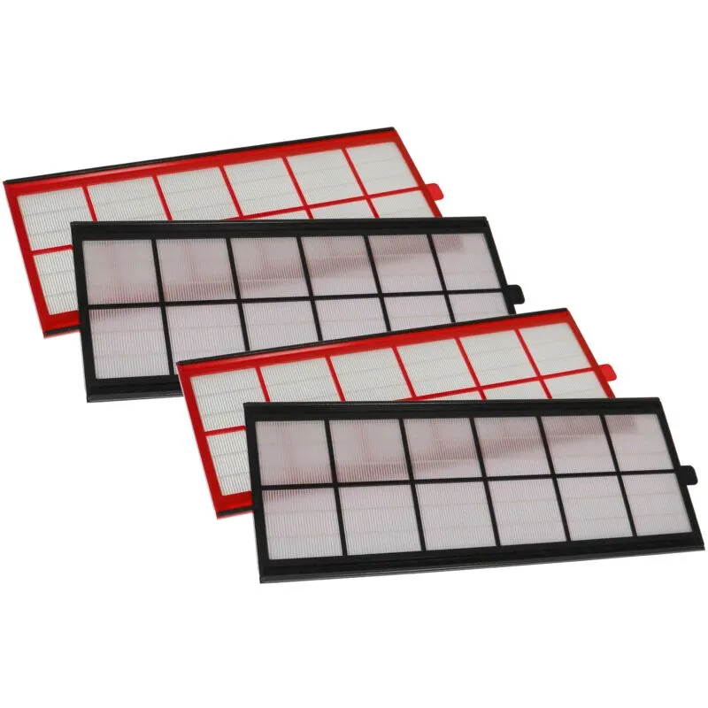 Set di 4x filtri compatibile con Wernig ComfoAir 550, 350 sistema di ventilazione - Filtri G4 / F7, 50 x 17 x 1 cm, bianco / rosso / nero - Vhbw