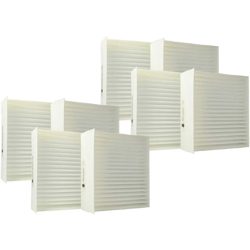 Vhbw - set di 8x filtri compatibile con Zehnder Climos 200 sistema di ventilazione - Filtri M5 / F7, 17 x 17 x 4,5 cm, bianco