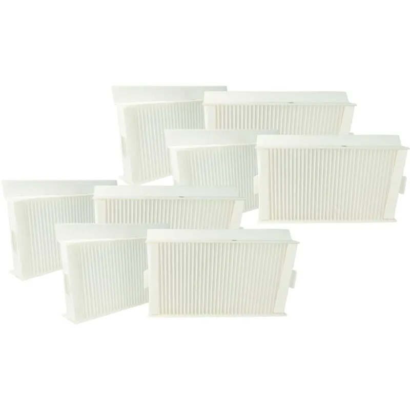 Vhbw - set di 8x filtri compatibile con Zehnder ComfoD 180 sistema di ventilazione - Filtri G4 / F7, 24 x 12 x 5 cm, bianco