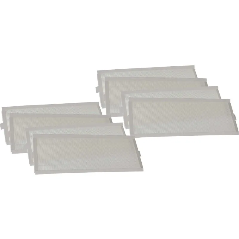 Vhbw - set di 8x filtri sostituisce Zehnder 400502013 per sistema di ventilazione - Filtri G4 / F7, 50 x 16 x 2 cm, bianco