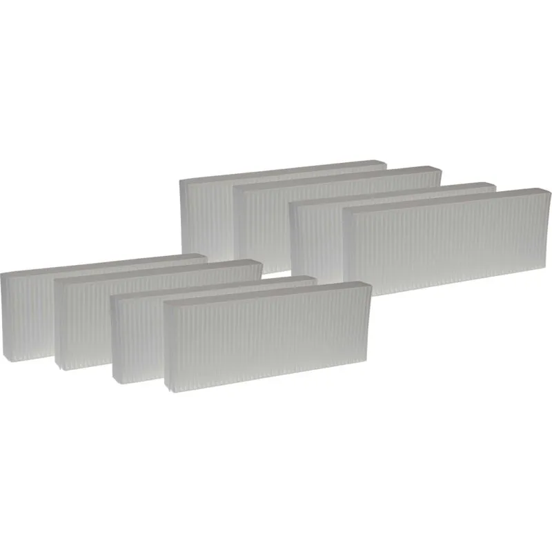 Vhbw - set di 8x filtri sostituisce Zehnder 527003440 per sistema di ventilazione - Filtri G4 / F7, 48 x 18 x 10 cm, bianco