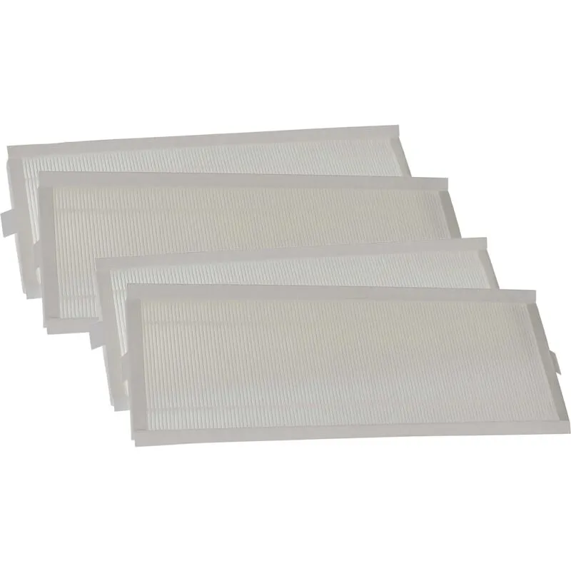 Vhbw - set di filtri compatibile con Zehnder ComfoAir E300, E350, E400 sistema di ventilazione - Filtri G4 / F7 (4 pzz.), 50 x 16 x 4 cm, bianco