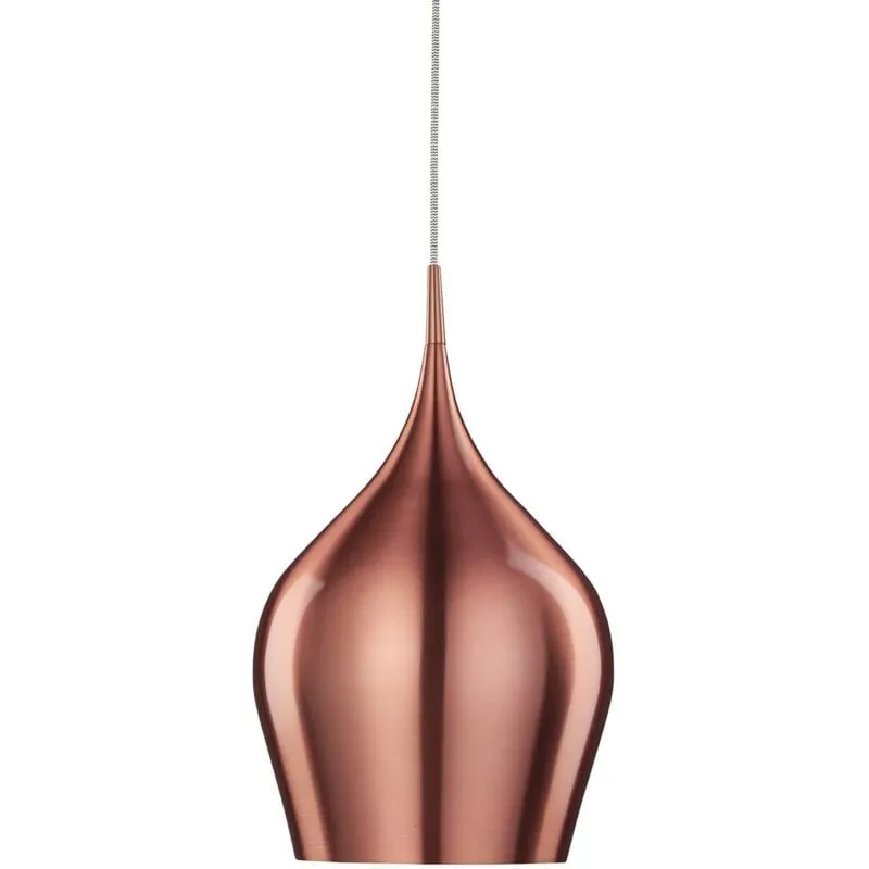 Sospensione Contemporanea Vibrante Alluminio Rosa 1 Luce E27