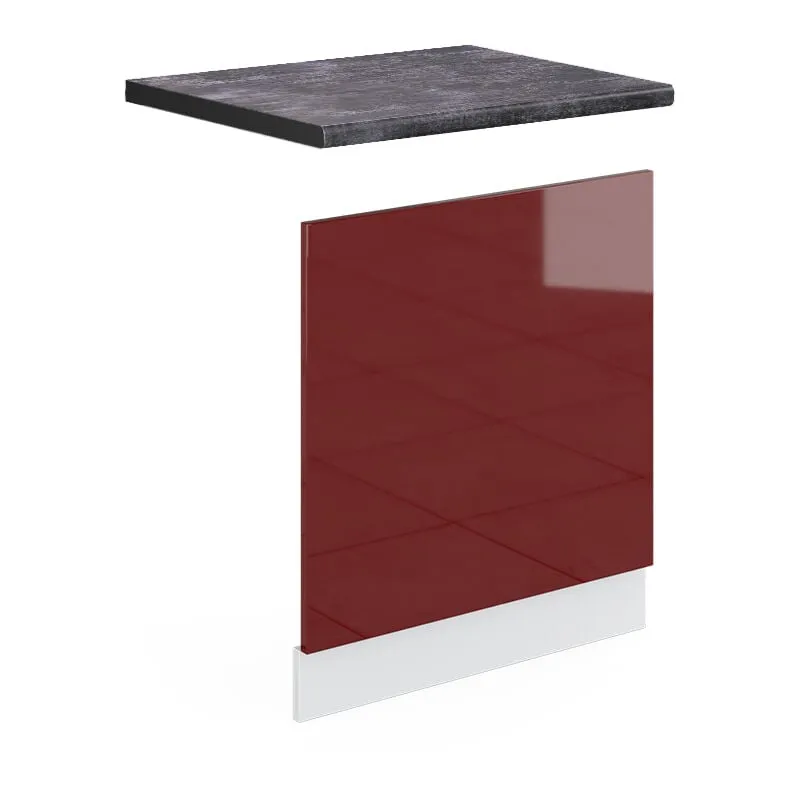  - Pannello frontale R-Line, Rosso bordeaux lucido, 60 cm , pl Antracite