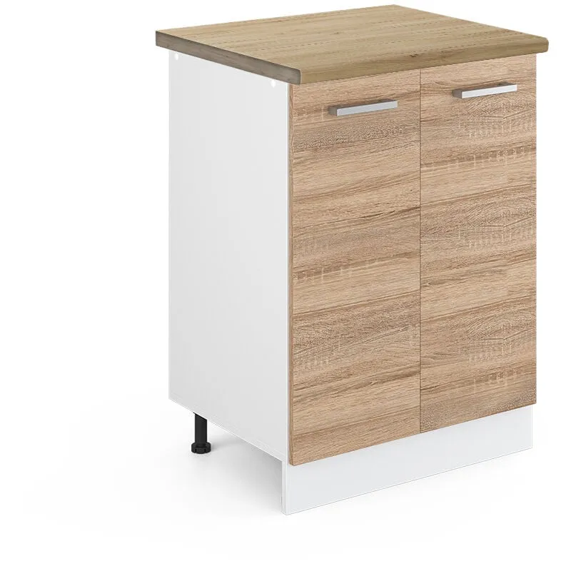  - Mobiletto base cucina R-Line, Sonoma, 60 cm , pl Rovere