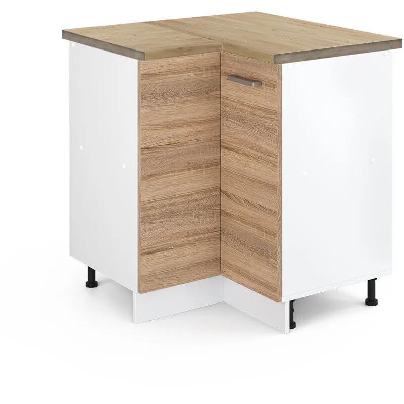  - Mobile ad angolo cucina R-Line, Sonoma, 75.6 cm , pl Rovere