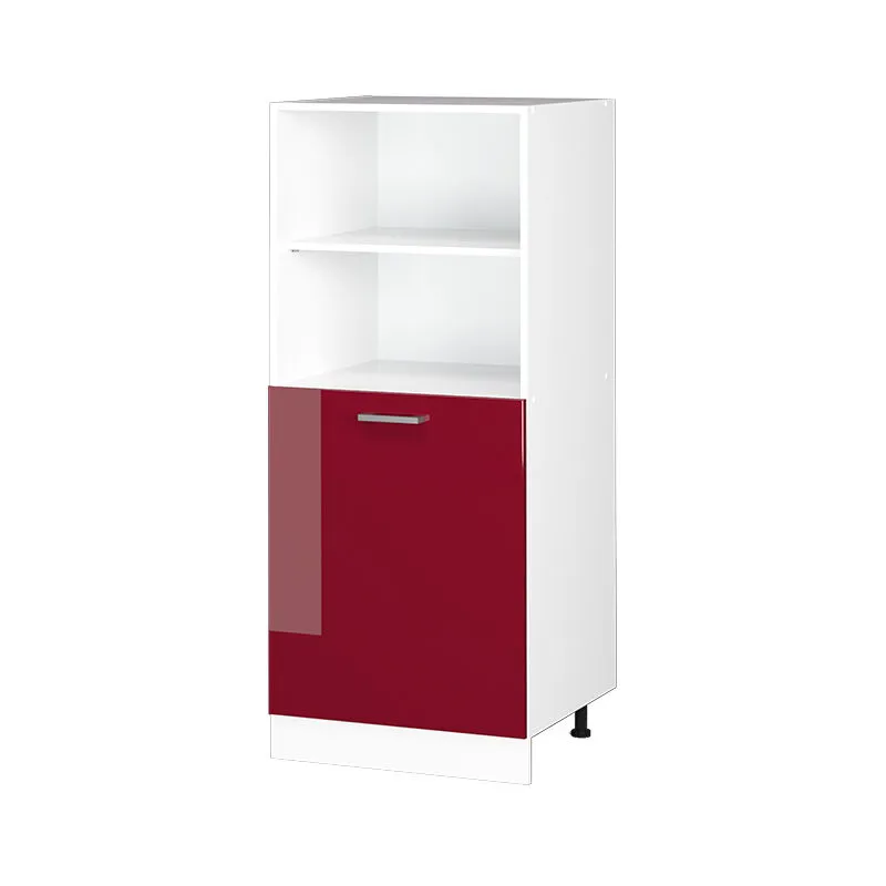  - Mobile per forno da incasso R-Line, Rosso bordeaux lucido, 60 cm