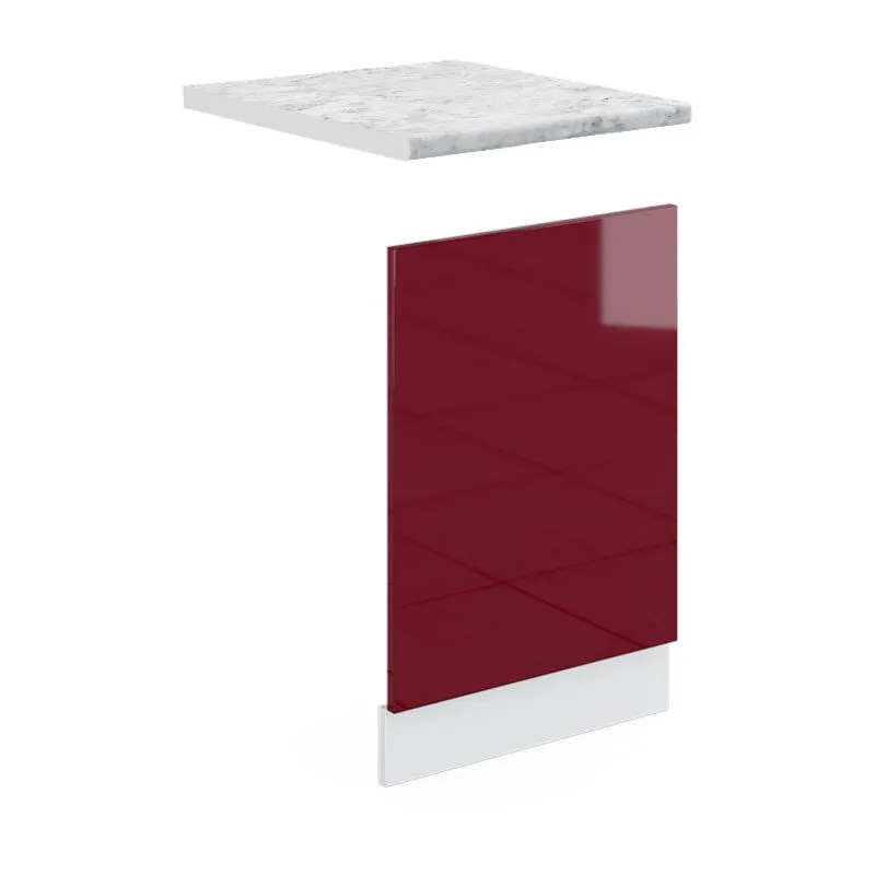  - Pannello frontale R-Line, Rosso bordeaux lucido, 45 cm , pl Marmo