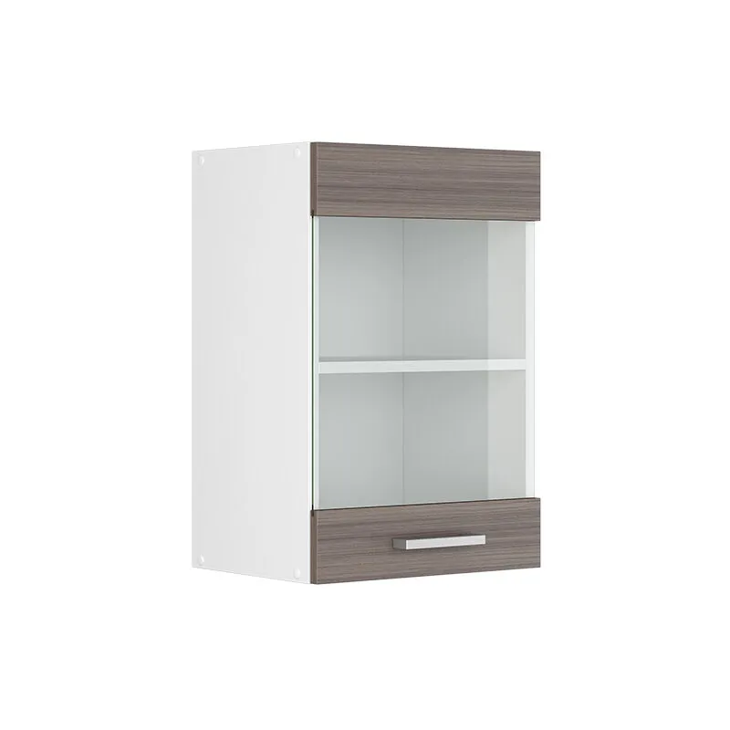  - Mobile da cucina in vetro R-Line, Grigio, 40 cm