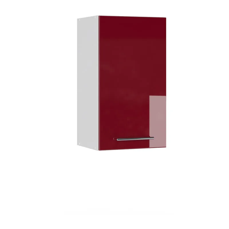  - Mobile bagno Fame-Line, Rosso bordeaux lucido, 40 x 72 cm