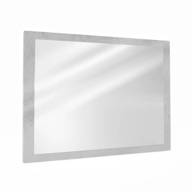 Specchio bagno Kiko, Calcestruzzo, 45 x 60 cm 