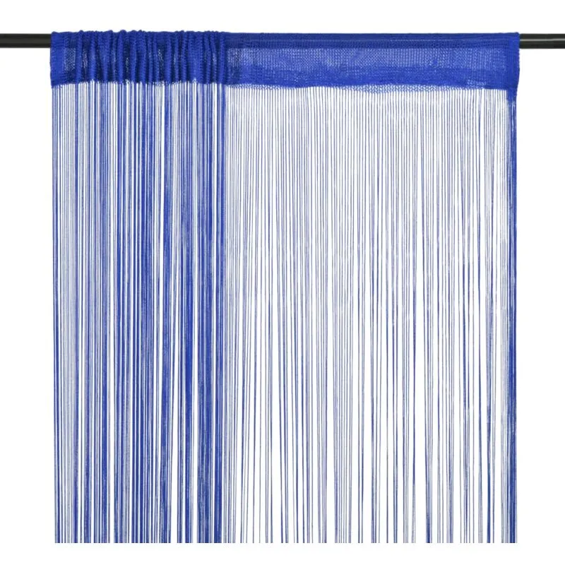 2 Pz Tende a Fili 140x250 cm Blu - Vidaxl