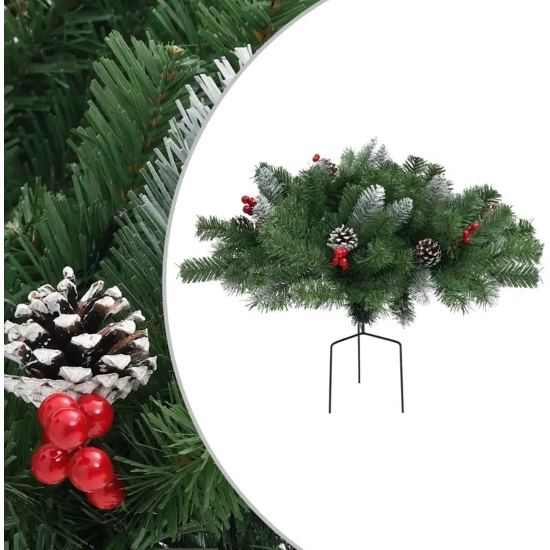 Albero di Natale Artificiale per Viali Verde 40 cm in pvc Vidaxl