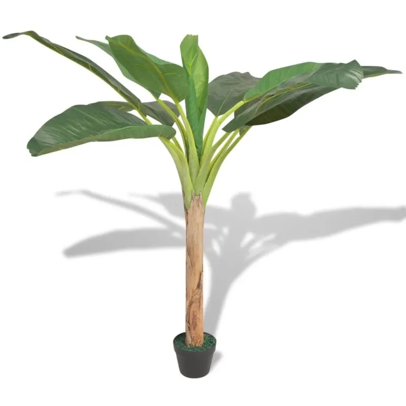 Vidaxl - Albero Banana Artificiale con Vaso 150 cm Verde
