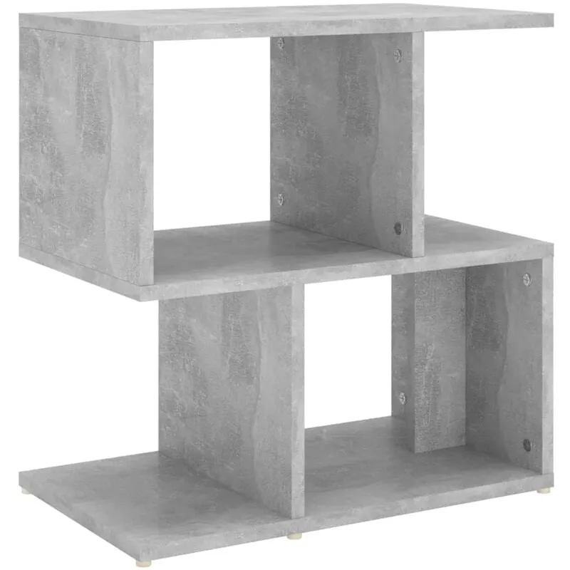 Comodino Grigio Cemento 50x30x51,5 cm in Legno Multistrato Vidaxl Grigio