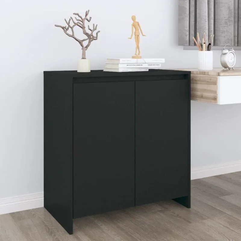 Vidaxl - Credenza Nera 70x41x75 cm in Legno Multistrato