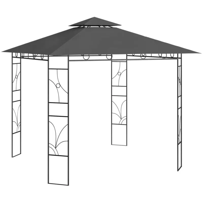 Vidaxl - Gazebo 3x3x2,7 m Antracite 160 g/m