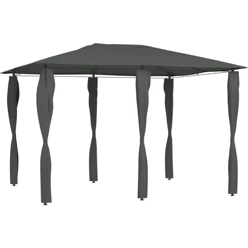 Vidaxl - Gazebo con Montanti Rivestiti 3x4x2,6 m Antracite 160 g/m