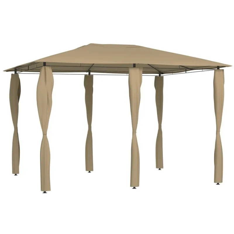 Gazebo con Montanti Rivestiti 3x4x2,6 m Talpa 160 g/m - Vidaxl