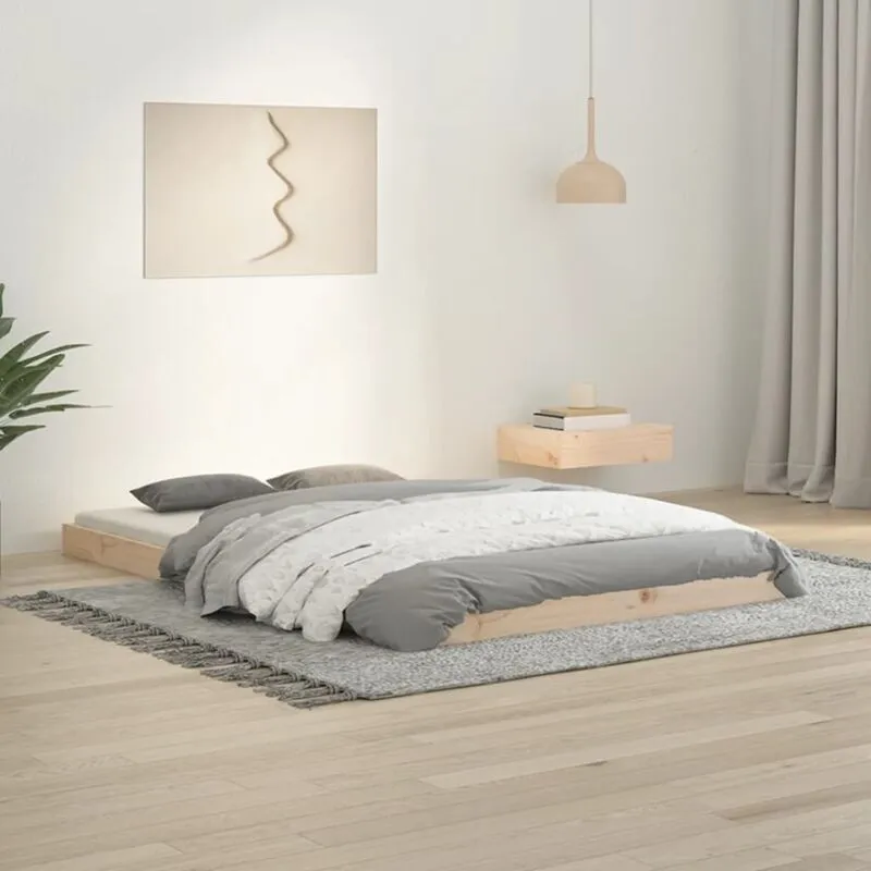 Letto senza Materasso 120x190 cm in Legno Massello di Pino - Vidaxl