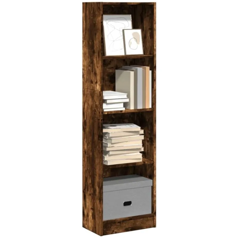 Libreria Rovere Fumo 40x24x143 cm in Truciolato - Vidaxl