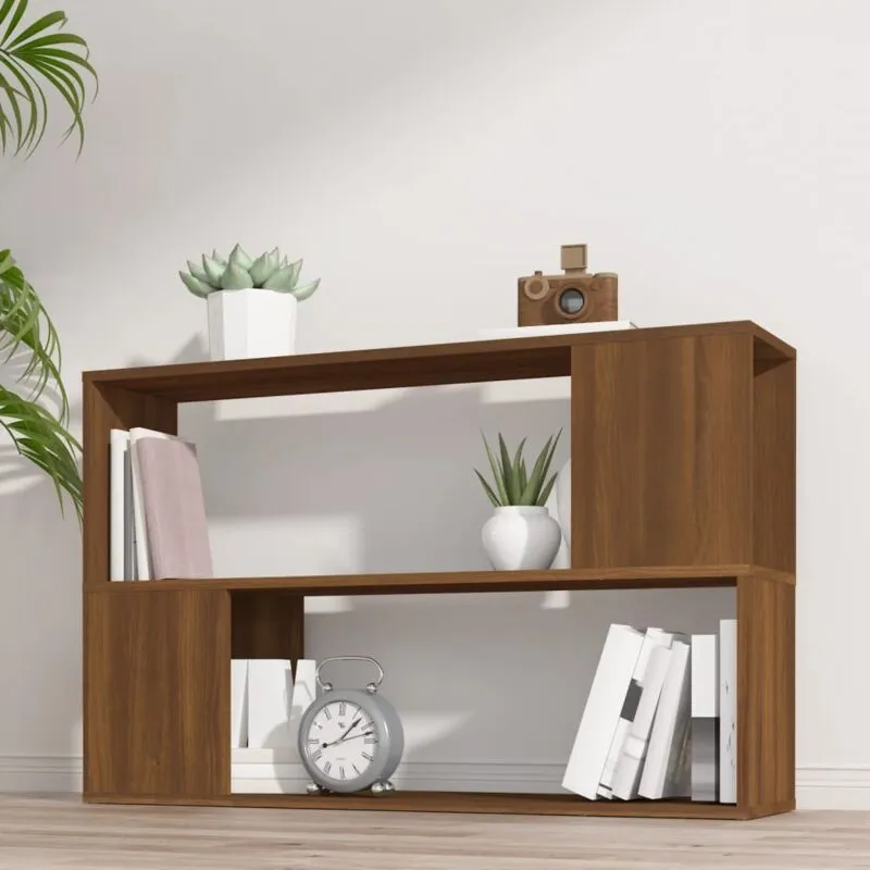 Libreria Rovere Marrone 100x24x63 cm in Legno Multistrato - Vidaxl