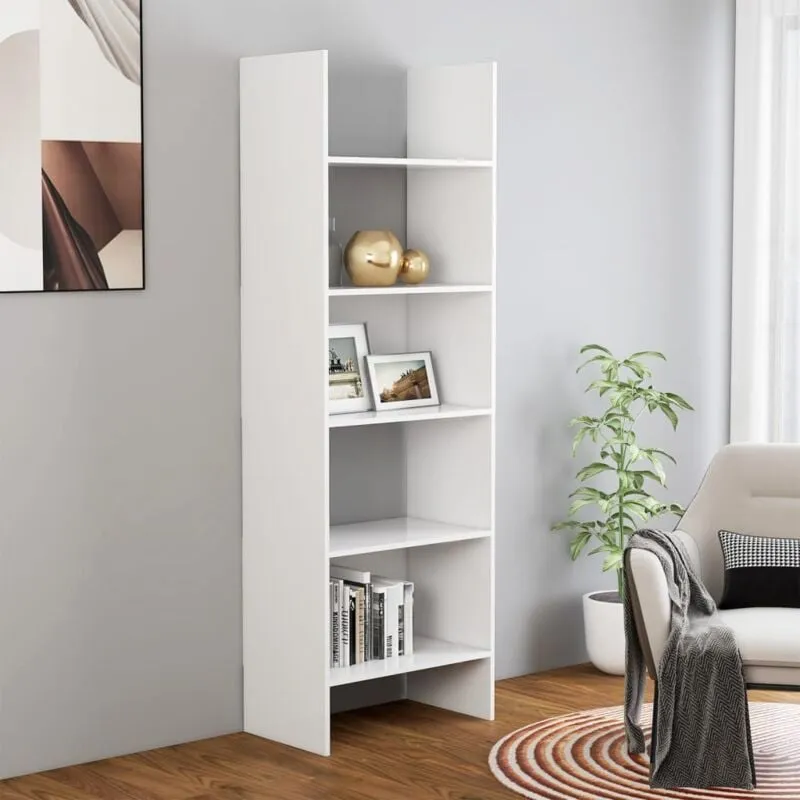 Libreria Bianca 60x35x180 cm in Legno Multistrato - Vidaxl