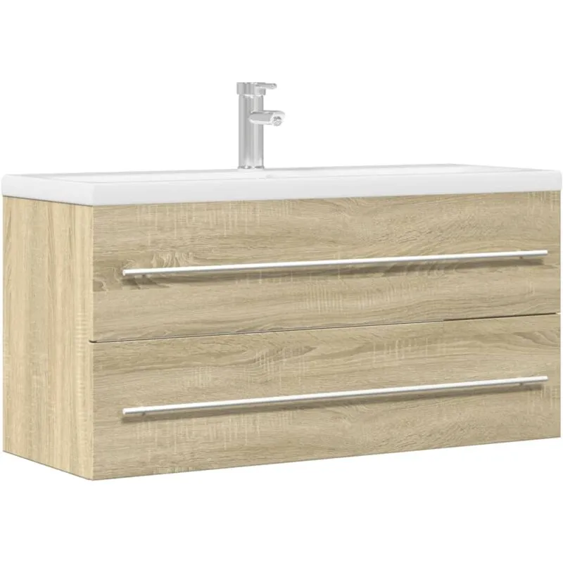 Vidaxl - Mobile Lavabo Rovere Sonoma 100x38,5x48 cm in Legno Multistrato