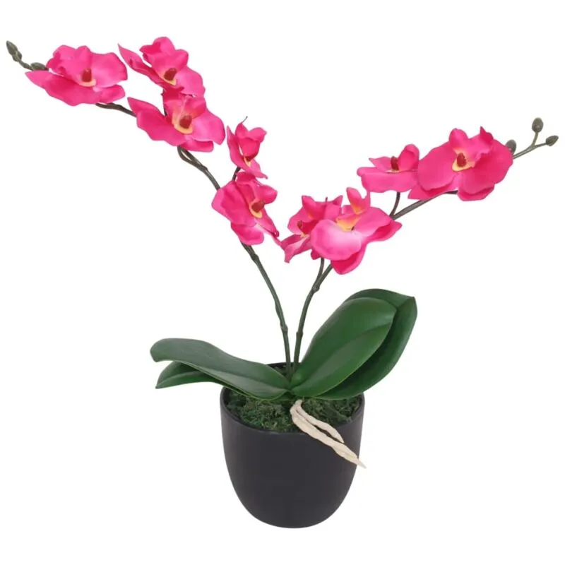 Vidaxl - Orchidea Artificiale con Vaso 30 cm Rossa