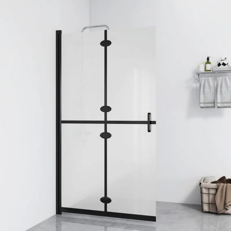 Parete per Doccia Walk-in Pieghevole in Vetro esg 110x190 cm - Vidaxl