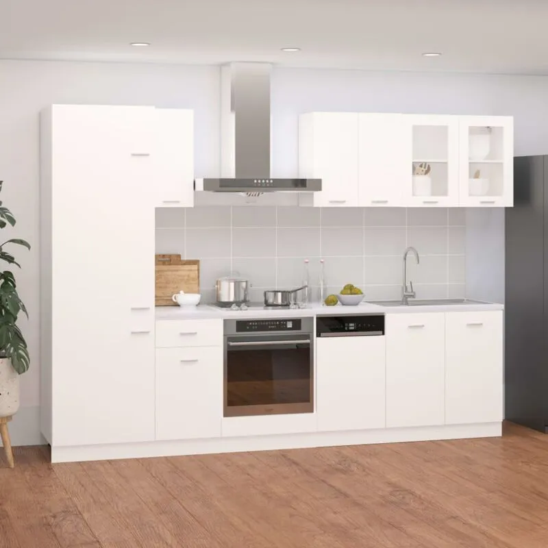 Vidaxl - Set Armadi da Cucina 8 pz Bianco in Truciolato