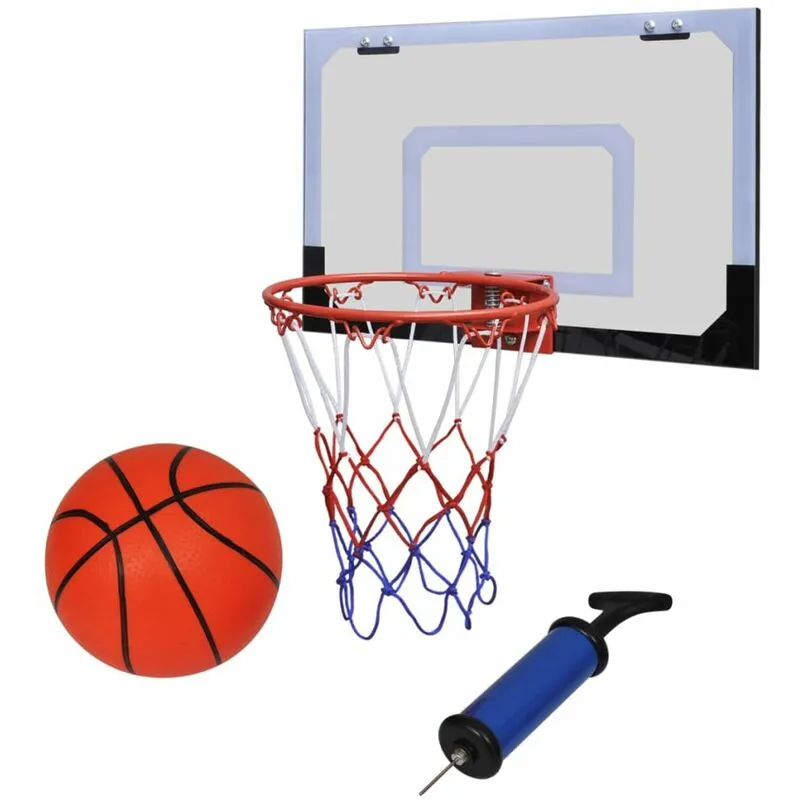 Set Canestro da Minibasket al Coperto con Palla e Pompa