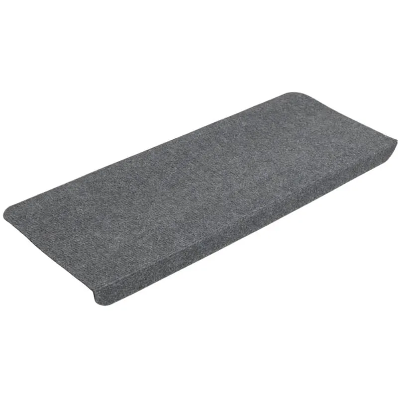 Vidaxl - Tappetini Autoadesivi per Scale 15 pz 65x24,5x3,5 cm Grigio Grigio