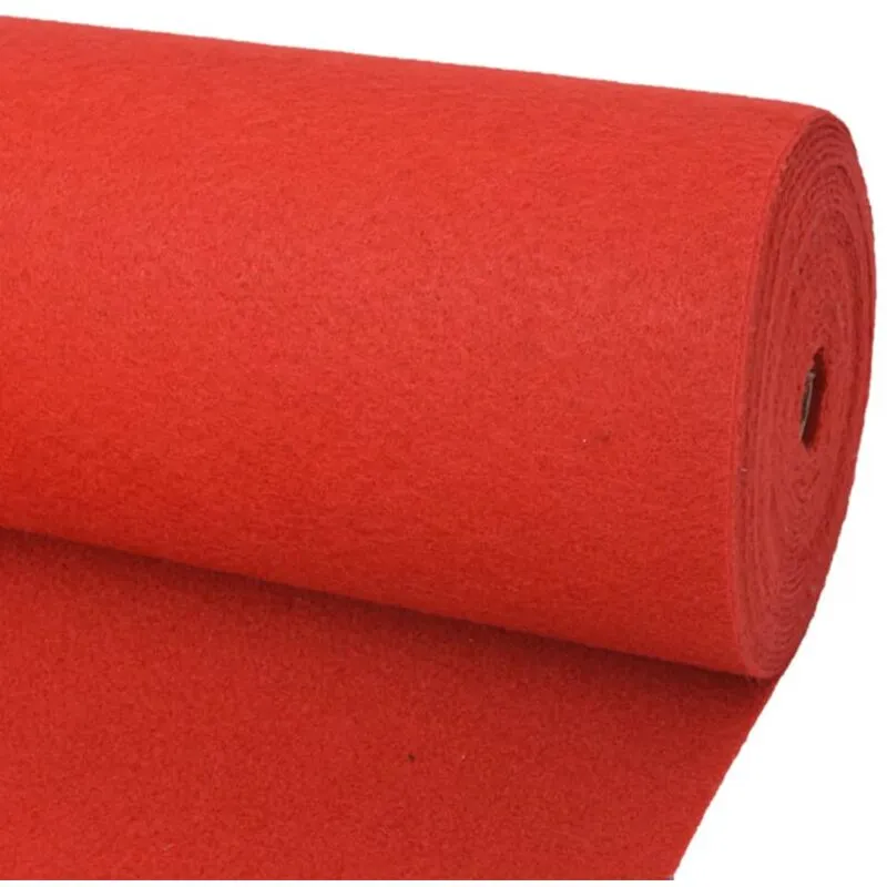 Tappeto Piatto da Esposizione 1x12 m Rosso - Vidaxl