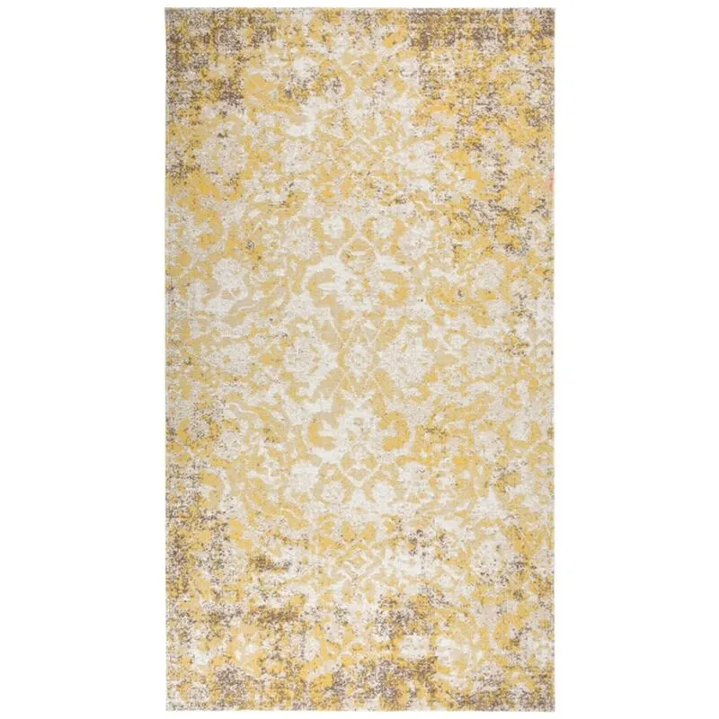 Tappeto da Esterni a Tessitura Piatta 115x170 cm Giallo - Vidaxl