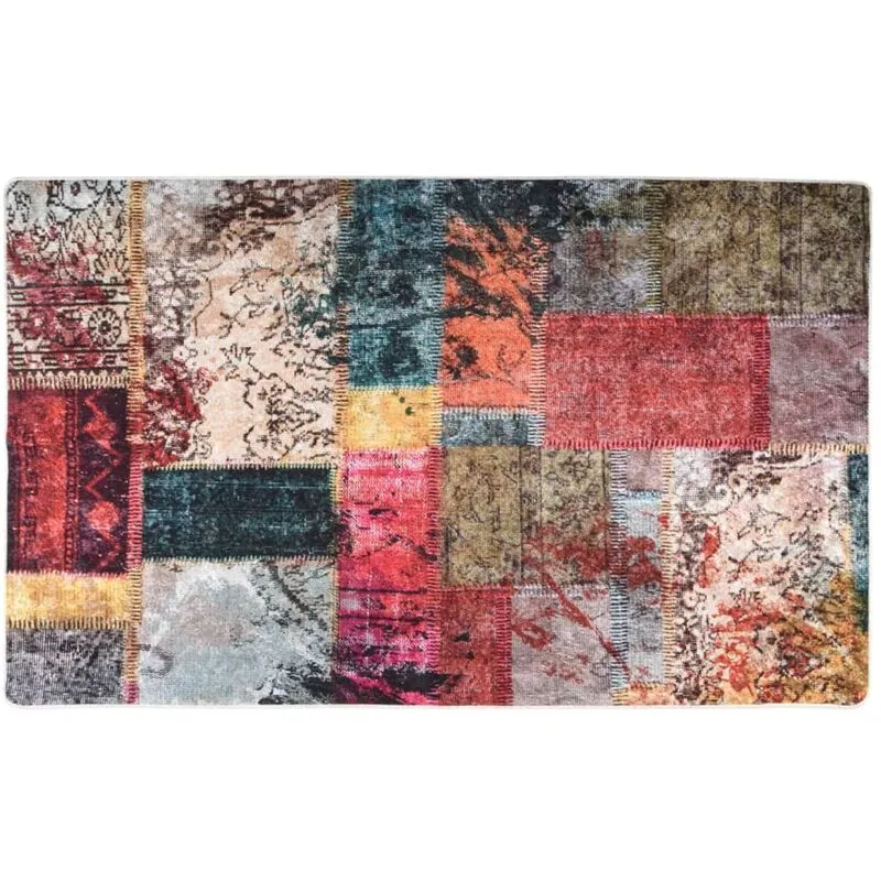 Vidaxl - Tappeto Lavabile Patchwork Multicolore 120x170 cm Antiscivolo