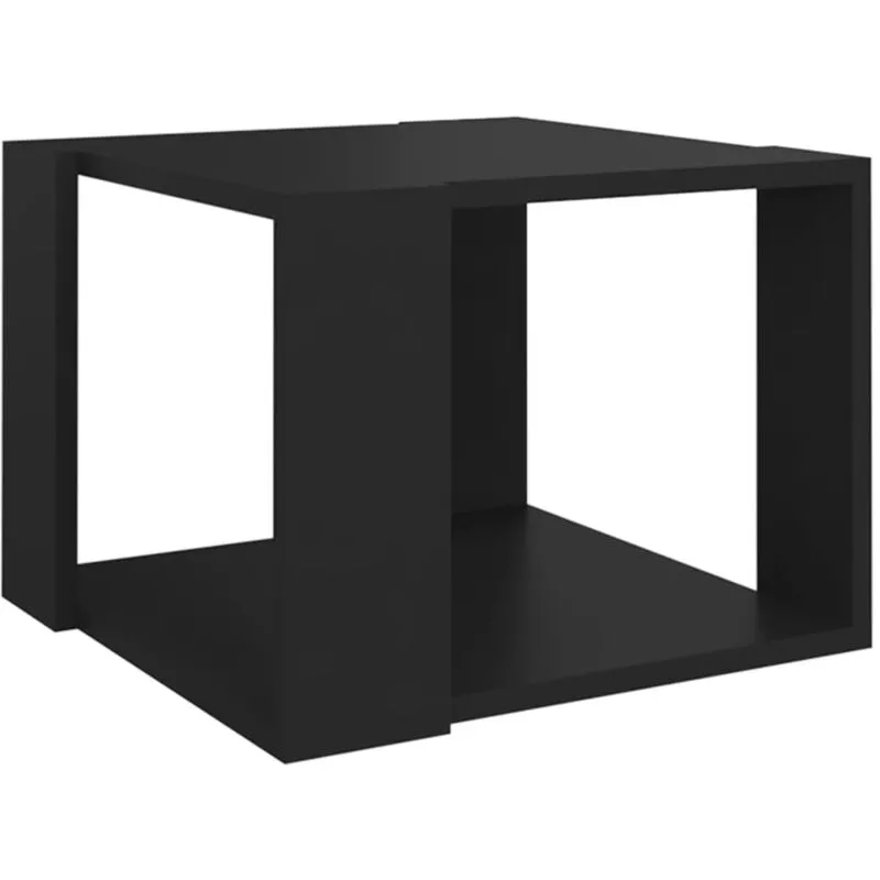 Tavolino da Salotto Nero 40x40x30 cm in Legno Multistrato Vidaxl Nero