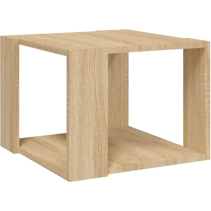 Tavolino da Salotto Rovere Sonoma 40x40x43 cm Legno Multistrato Vidaxl Marrone